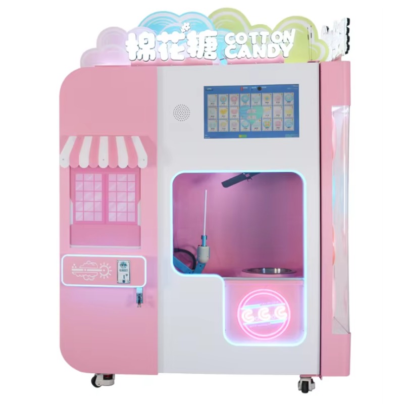 Candy Floss Machine Commercial - Ticari Pembe Şeker Pamuk Makinesi Robotu