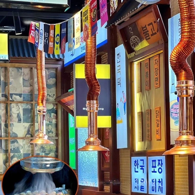 Commercial Kitchen Ventilation System - ‌ Kore Barbeküsü Egzoz Borusu -