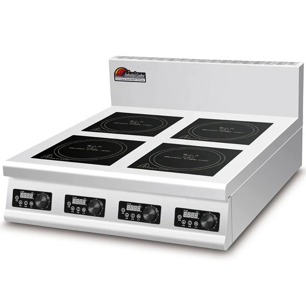Commercial Kitchen Induction - 4 Gözlü Düz Endüstriyel Ticari İndüksiyon