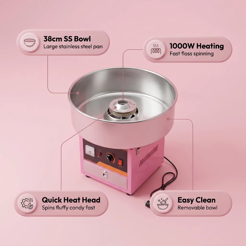 Ticari Elektrikli Pamuk Şeker  - Candy Floss Machine Commercial incelemesi ve fiyatı
