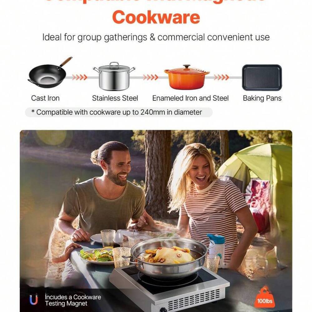 Taşınabilir Ocak, 1800W Ticari - Induction Cooker Commercial incelemesi ve fiyatı