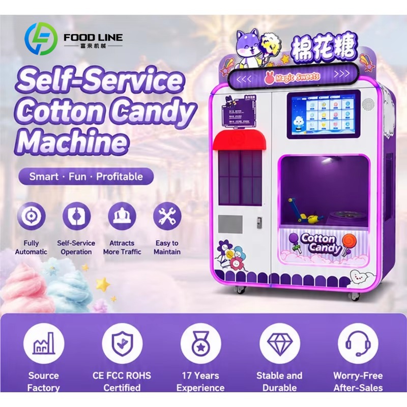 Özelleştirilmiş Tam Otomatik A - Candy Floss Machine Commercial incelemesi ve fiyatı
